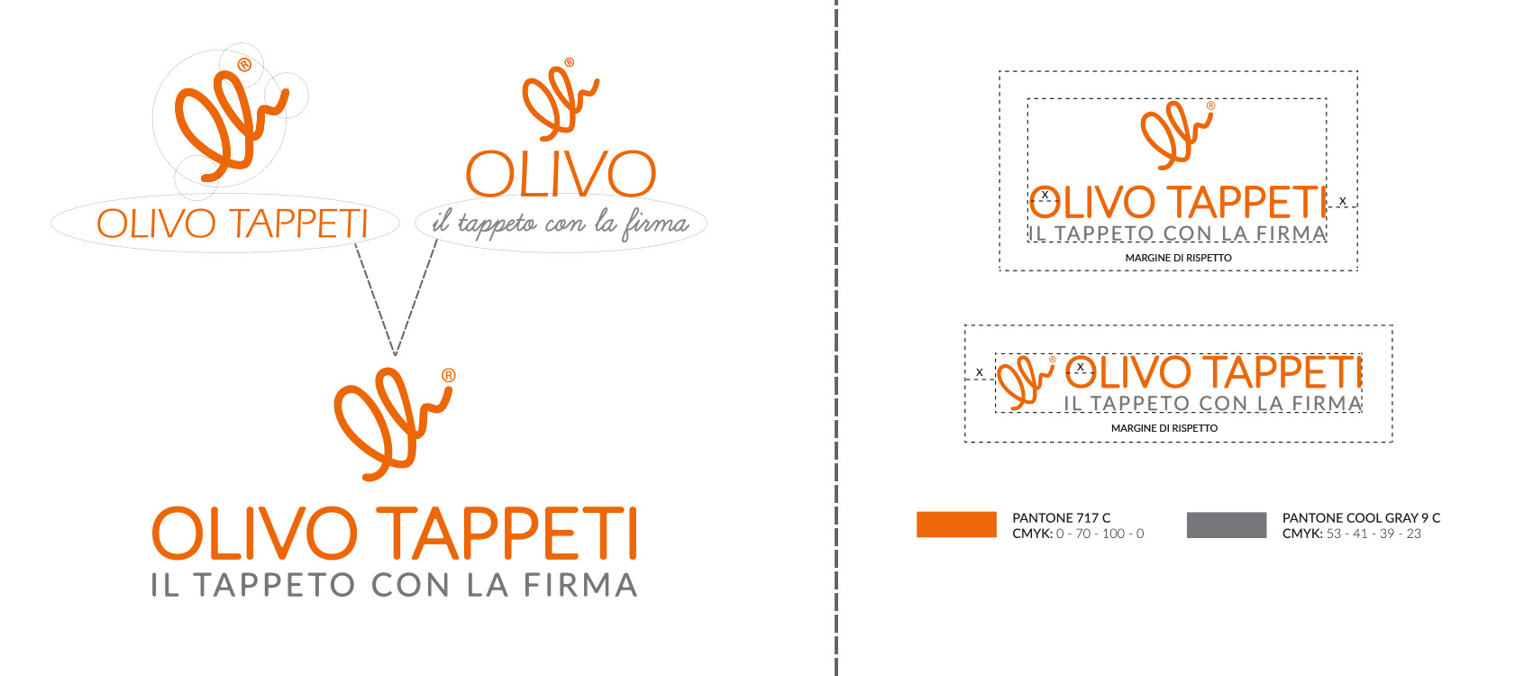 Progettazione logo nuovo Olivo Tappeti